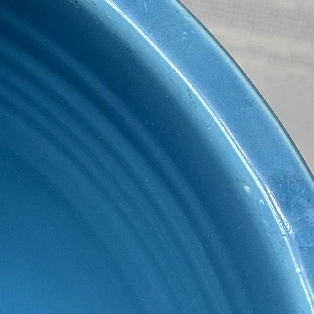 Vtg Rare Fiesta Turquoise Mixing Bowl Nesting Original No Bottom Ring